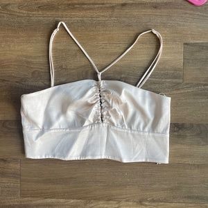 Champagne crop top size medium